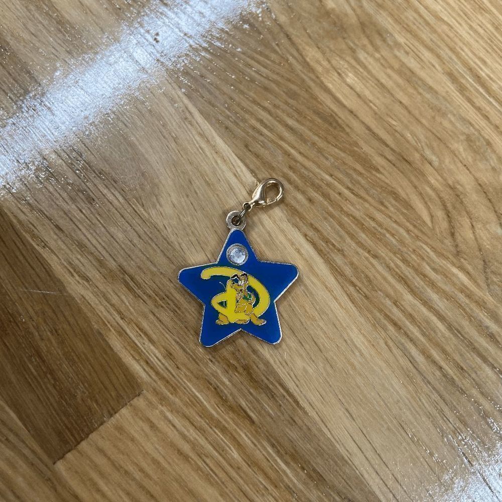 Disney Pluto Where Dreams Come True Metallic Multipurpose Charm Penny Size Small